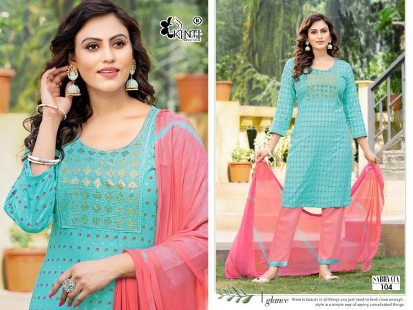 Kinti Sabhyata Rayon Regular Kurti With Bottom Dupatta Collection